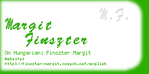 margit finszter business card